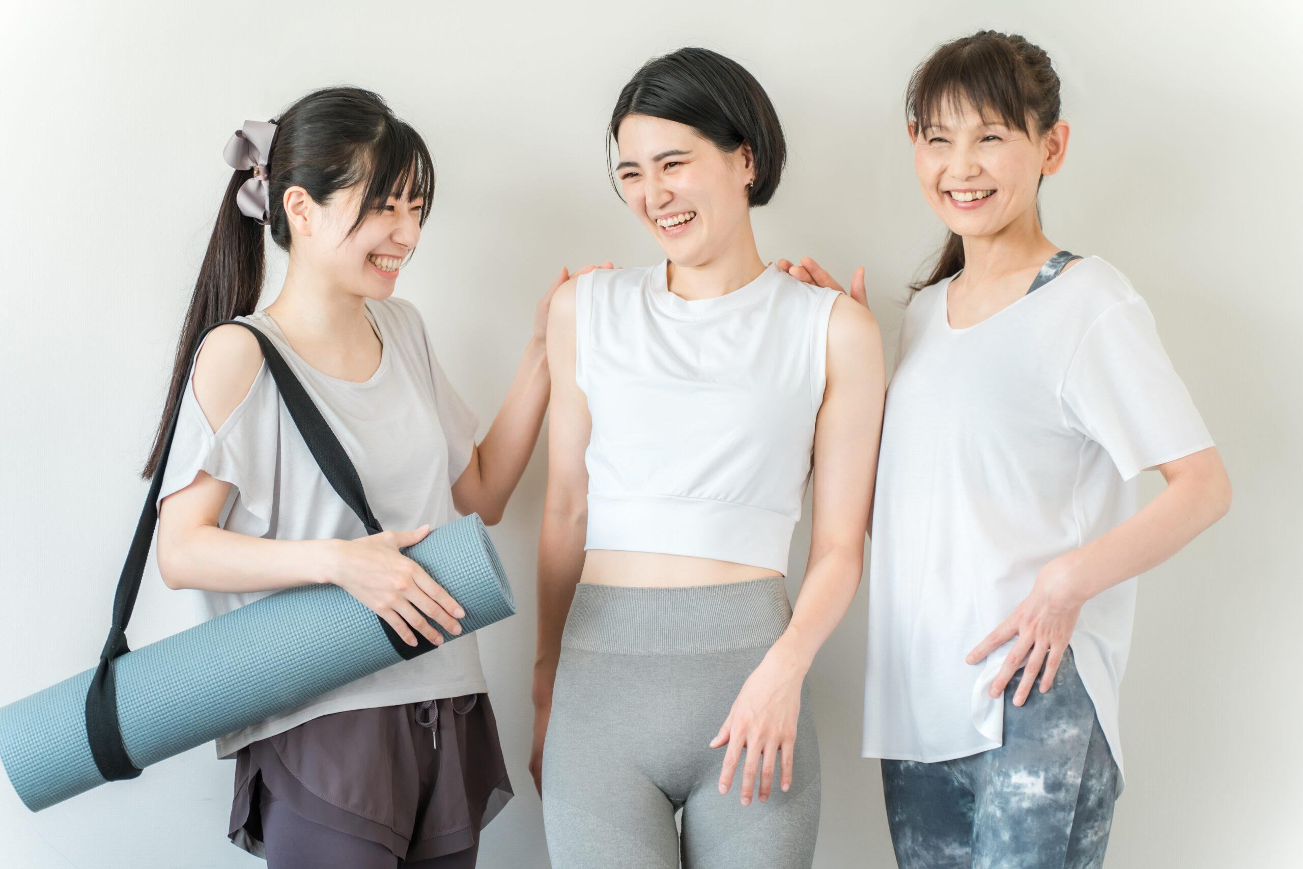 2人で楽しそうにトレーニング