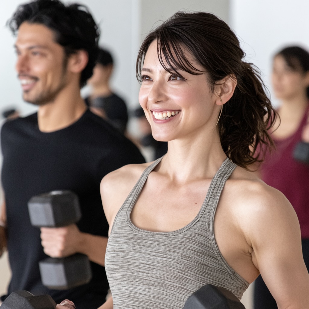 トレーニング仲間と楽しくトレーニング